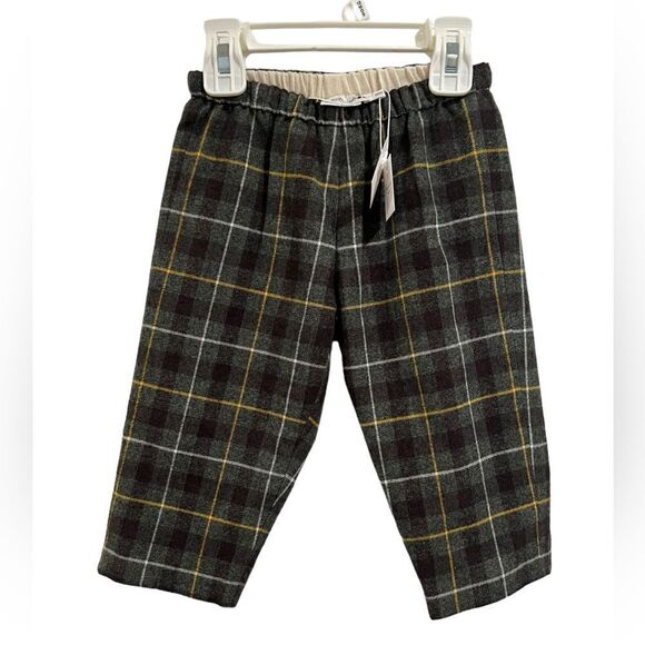 Bonpoint Dandy Green Plaid Pants, New NWT, Checkered, 18 mo - Picture 4 of 5
